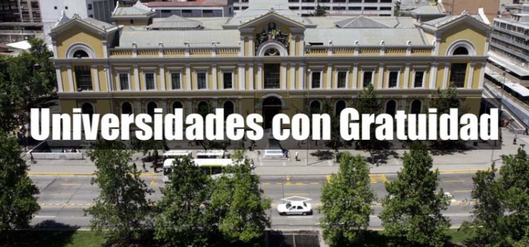 Lista de Universidades chilenas con Gratuidad al 2018